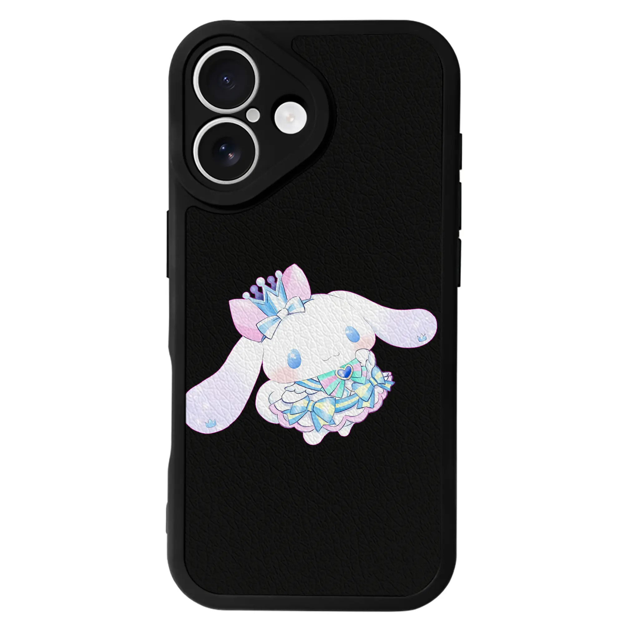 サンリオ グッズ,シナモロール - IPhone 16シリーズ対応 ・ シリコンスマホケース ・ レザー調 ・ 高精度フィット ・ 耐衝撃 ・ ワイヤレス充電対応 ・ 精密カット